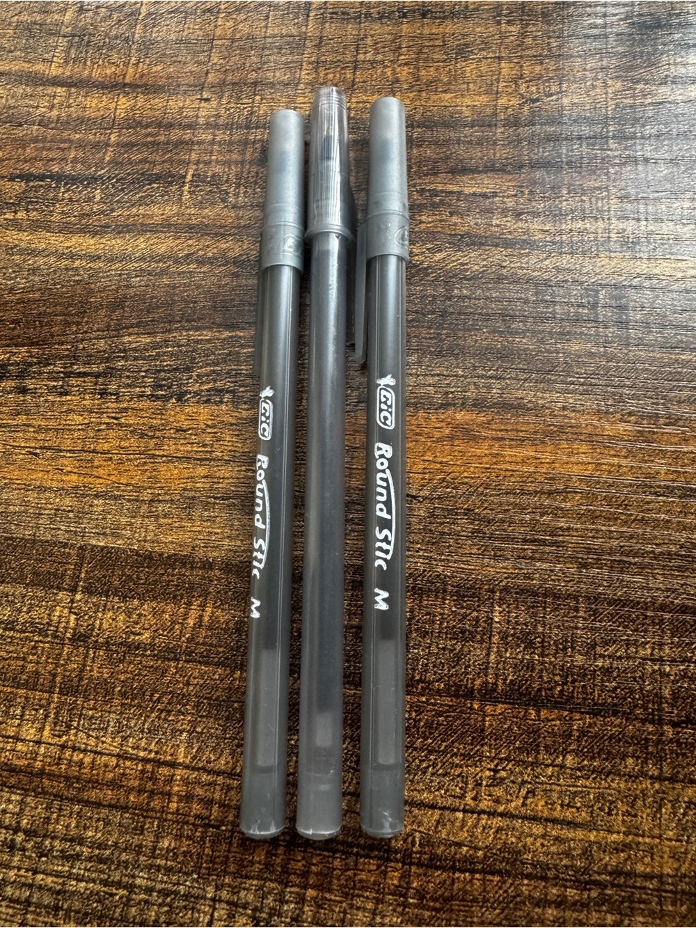 BIC Round Stic M Pens Lot of 3 - Back to School / Office Desk Supplies